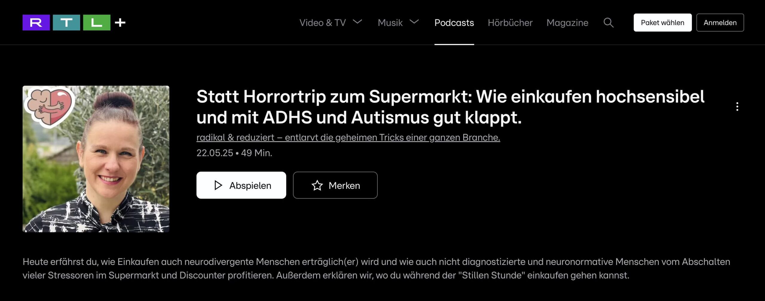Beitragsbild für “Podcast-Zeit bei radikal & reduziert”